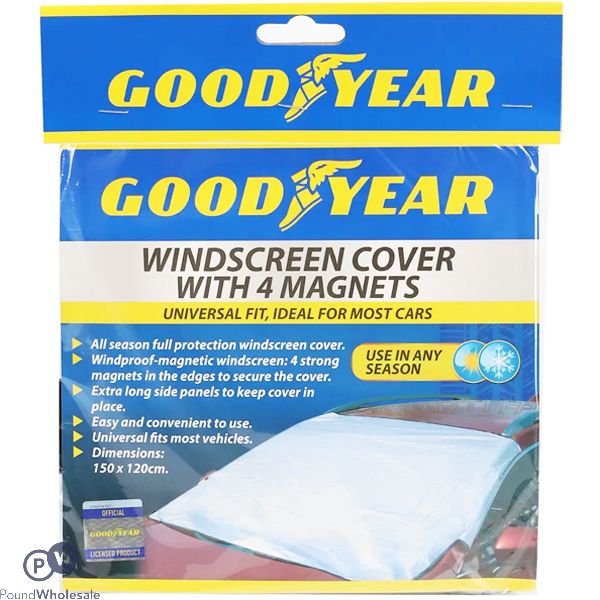 Goodyear Magnetic Car Windscreen Cover 150cm X 120cm