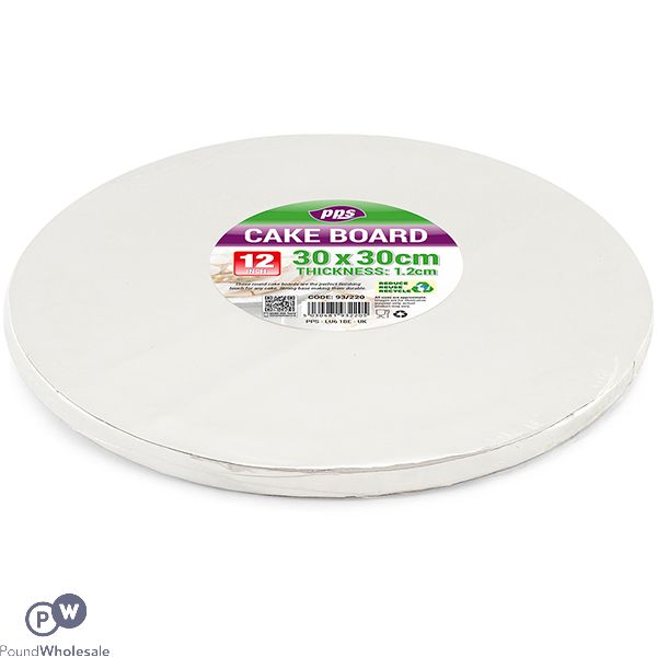 Baking Round Cake Board 30cm X 1.1cm