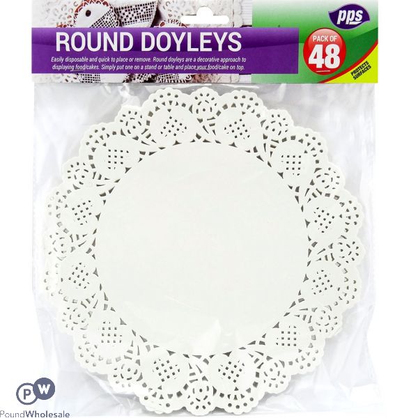  Round Doyleys 21cm 48 Pack