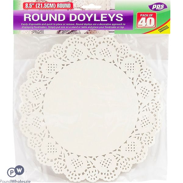  Round Doyleys 21cm 48 Pack