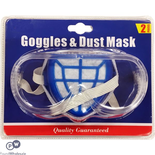 Goggles & Dust Mask Set 2pc