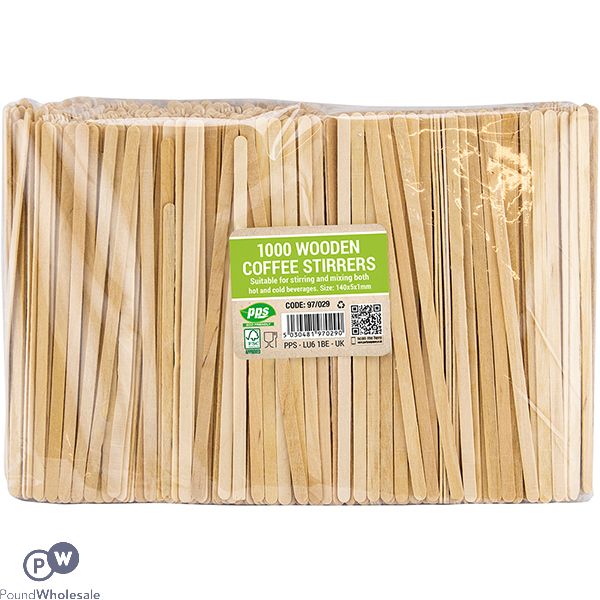 Wooden Coffee Stirrers 14cm 1000 Pack