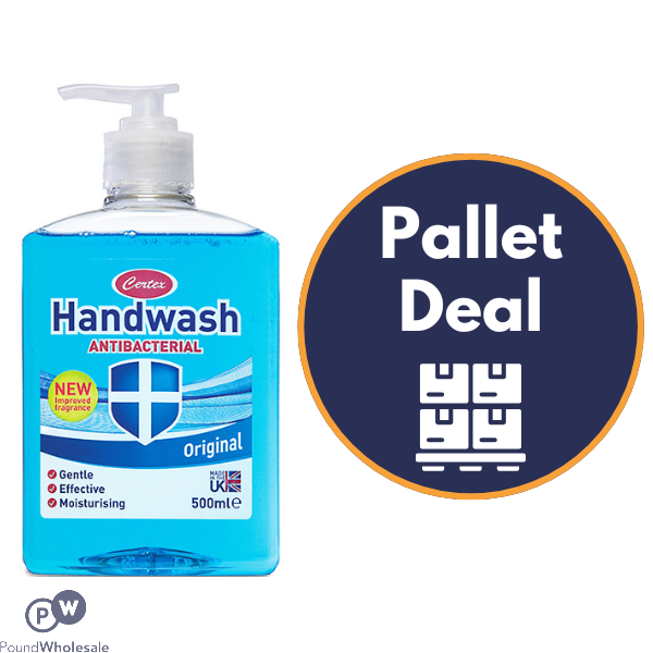 CERTEX ORIGINAL ANTIBACTERIAL HANDWASH 500ML PALLET DEAL