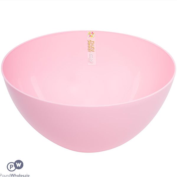 Bello Pink Plastic Salad Bowl 3l