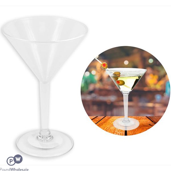 Bello Plastic Martini Cocktail Glass