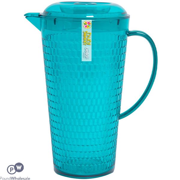 Bello Plastic Teal Honeycomb Pitcher 2l