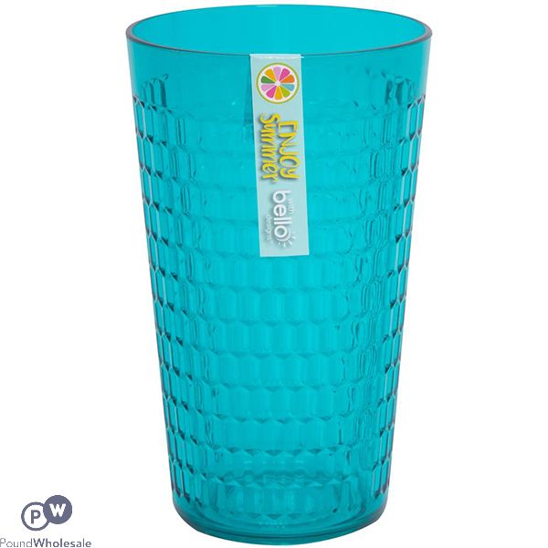 Bello Plastic Teal Honeycomb Tall Tumbler 600ml