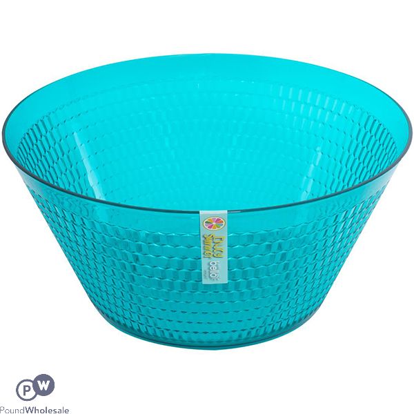 Bello Plastic Teal Honeycomb Large Bowl 3.5l