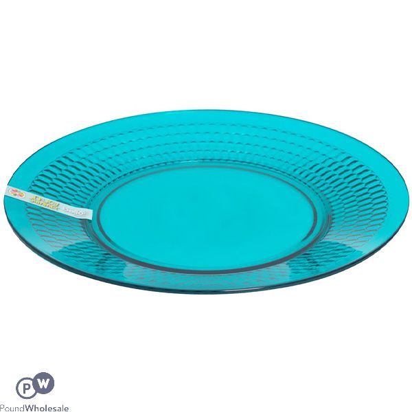 Bello Plastic Teal Honeycomb Plate 26.5cm