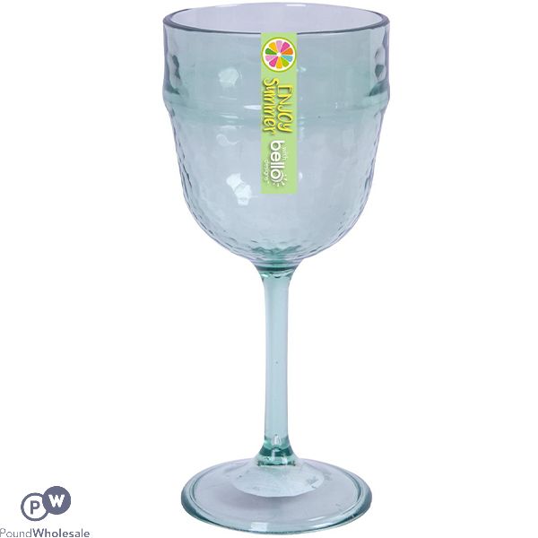 Bello Plastic Glass Effect Wine Goblet 350ml