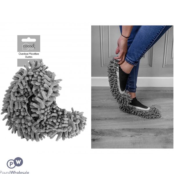 Coco & Gray Overshoe Microfibre Floor Duster Shoes 2 Pack