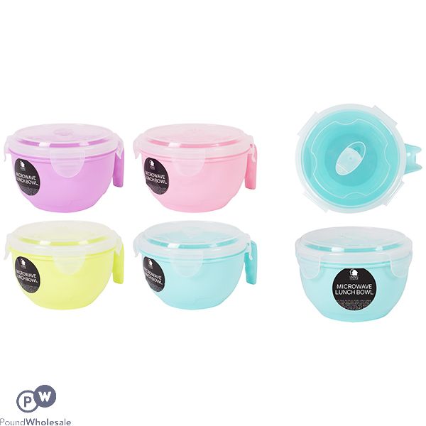 Microwave Lunch Bowl With Lid 4 Colours