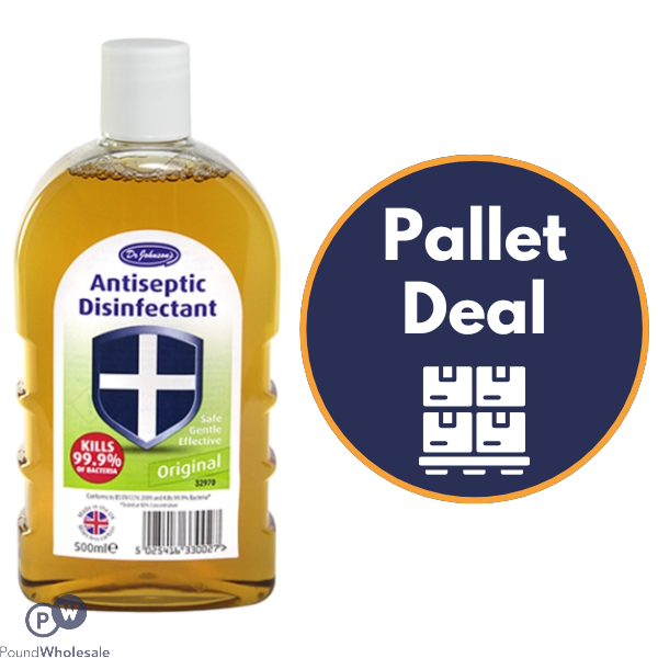 DR JOHNSON'S ANTISEPTIC DISINFECTANT 500ML PALLET DEAL