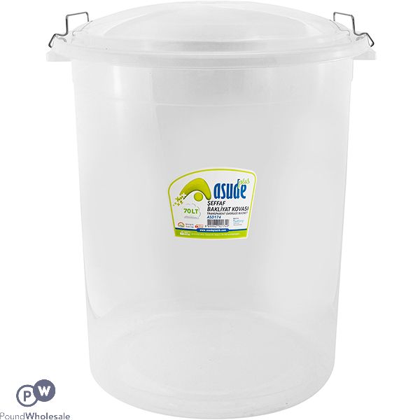 Asude Oversized Transparent Bucket 70l