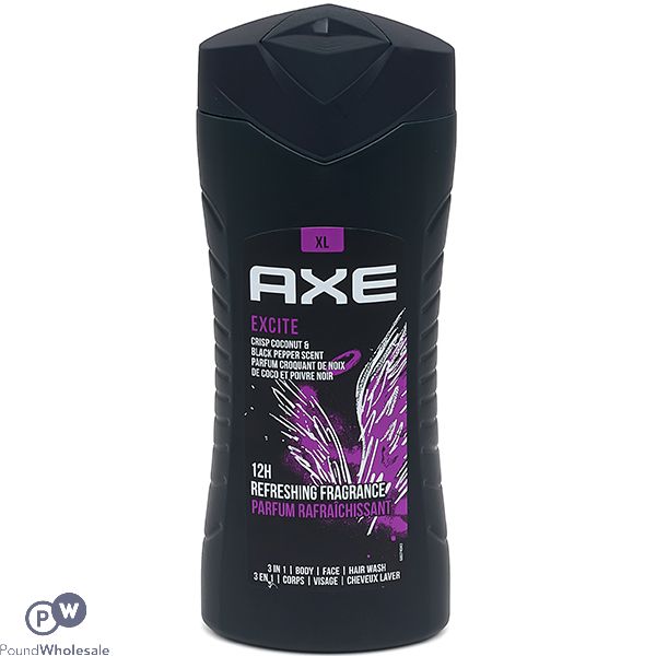 Axe Xl Excite 3-in-1 Shower Gel 400ml