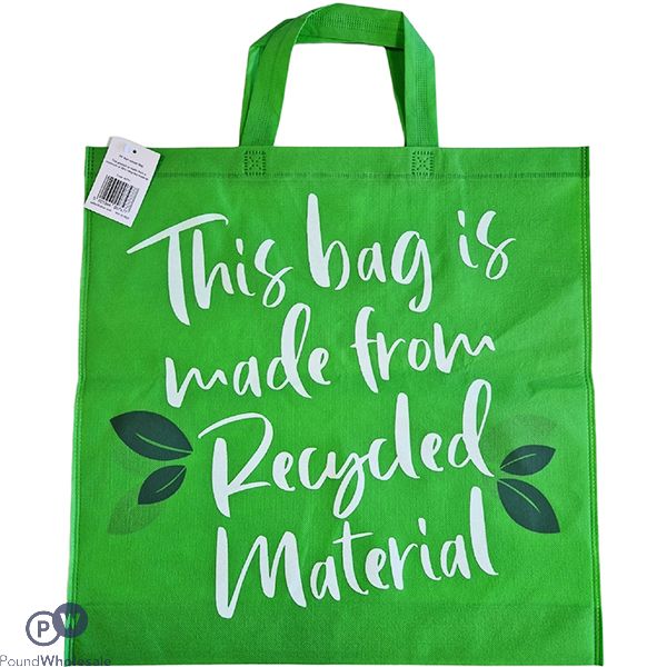 Green Recycled Non-woven Shopping Bag