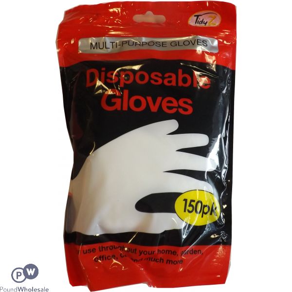 Tidyz Multipurpose Disposable Gloves 150 Pack