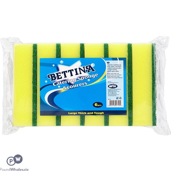 Bettina Catering Sponge Scourers 6pc