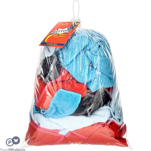 Bettina Assorted Microfibre Car Rags Bag