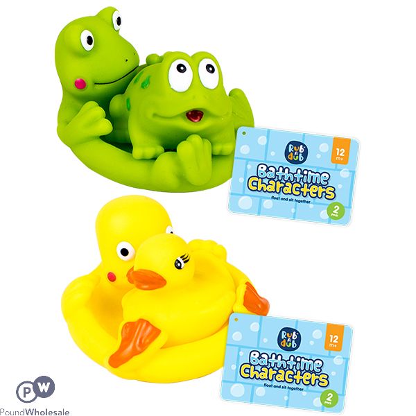 Rub A Dub Floating Bathtime Characters Play Set 2 Pack