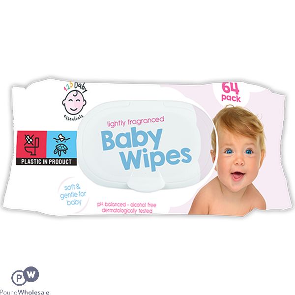 Rumbles Fragranced Baby Wipes 64 Pack Cdu