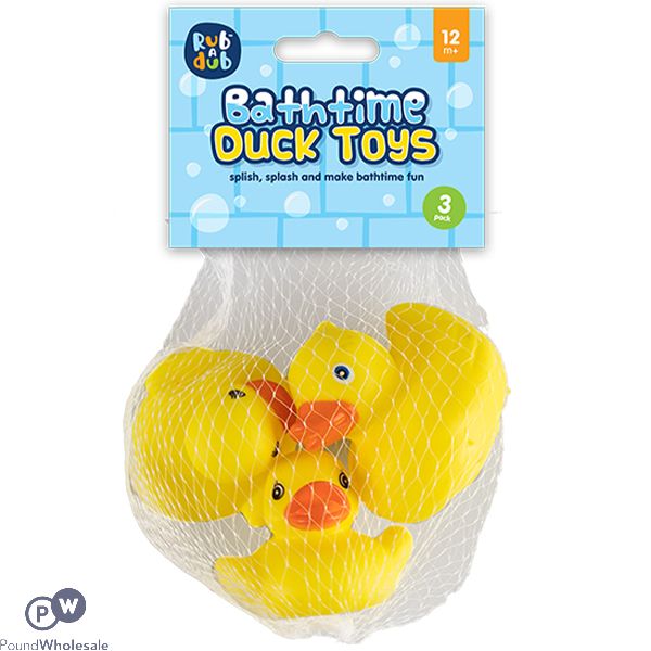 Rub A Dub Bathtime Duck Toys 3 Pack