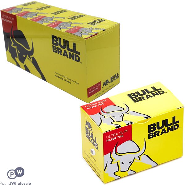 Bull Brand Ultra Slim 5.3mm Filter Tips 10 Pack