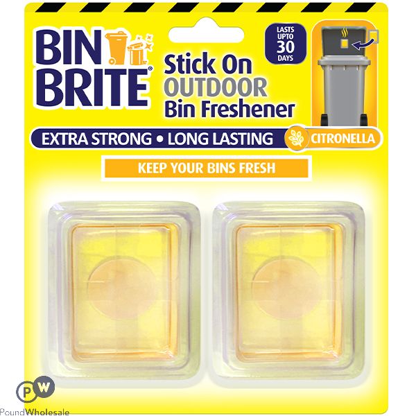 Bin Brite Citronella Stick-On Outdoor Bin Freshener 2 Pack