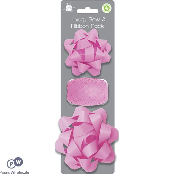 Giftmaker Light Pink Luxury Bow & Ribbon Pack