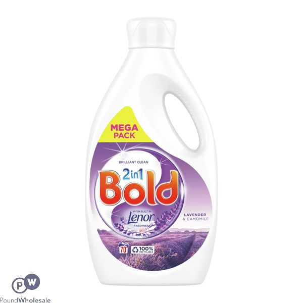 Bold 2 In 1 Lavender & Camomile Liquid Detergent 2450ml