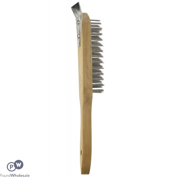 4 Row Wire Brush With Scraper