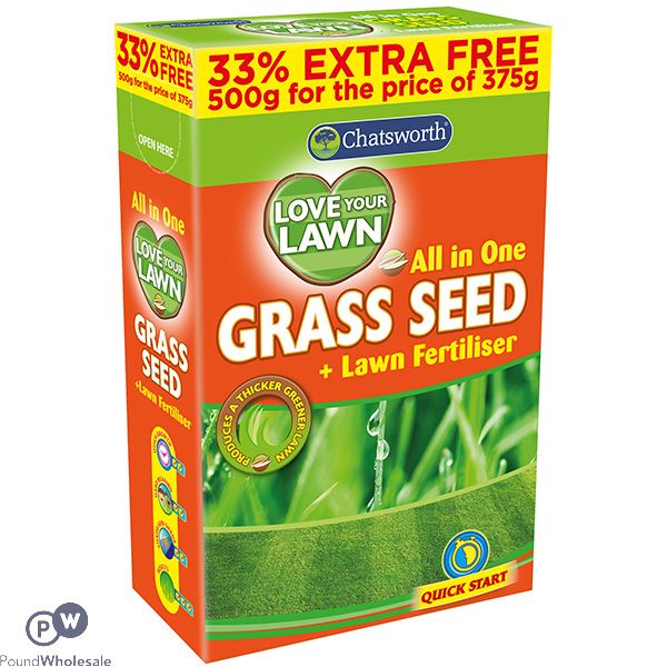 Chatsworth Love Your Lawn Grass Seed Lawn Fertiliser 500g