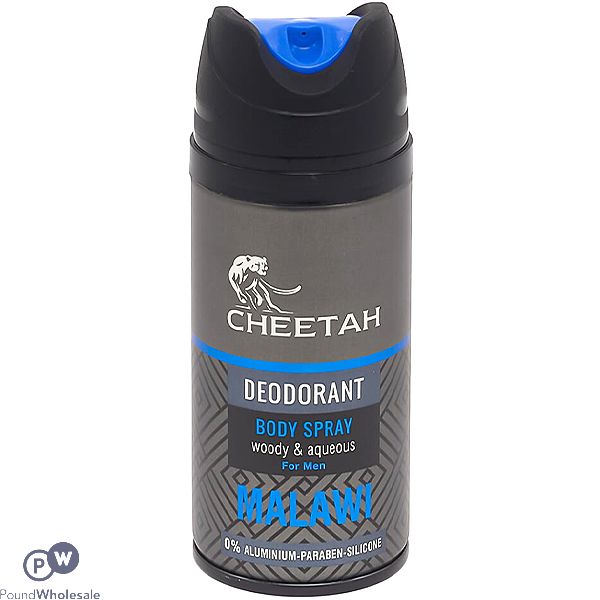 Cheetah Malawi Men's Deodorant Body Spray 150ml