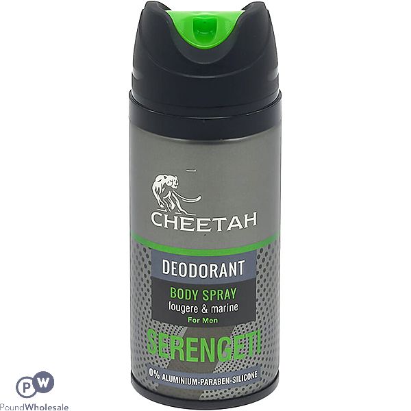 Cheetah Serengeti Men's Deodorant Body Spray 150ml