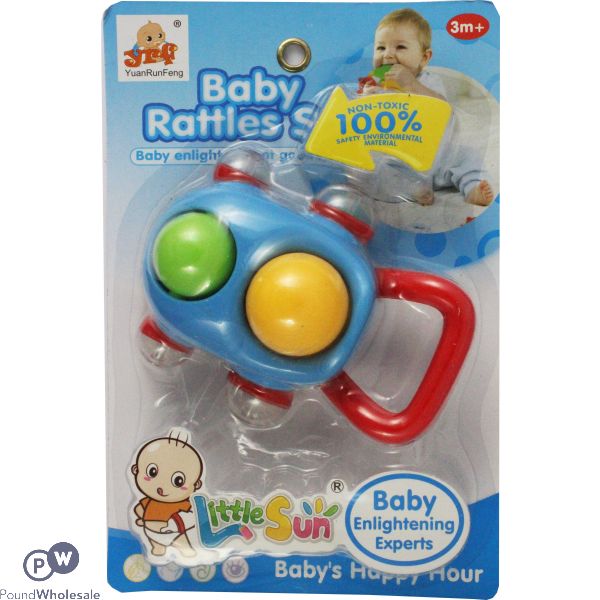 Baby Rattle Car Set With Balls In Wheels 3m+