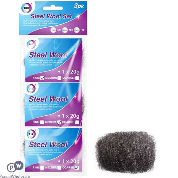 DID Steel Wool Set 3 Pack