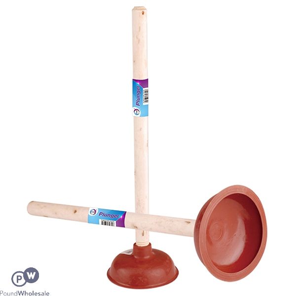 DID Rubber Plunger With Wooden Handle