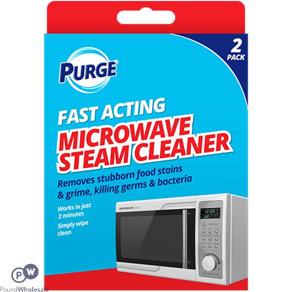 Purge Fast Acting Microwave Steam Cleaner 2 Pack