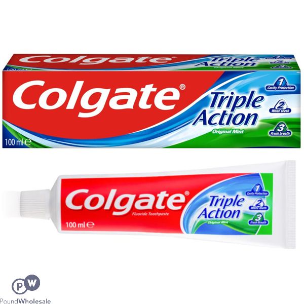 Colgate Original Mint Triple Action Toothpaste 100ml