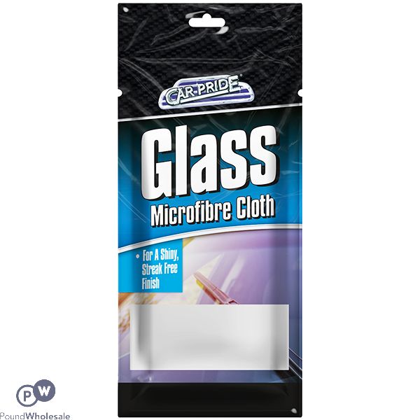 Car Pride Blue Microfibre Glass Cloth