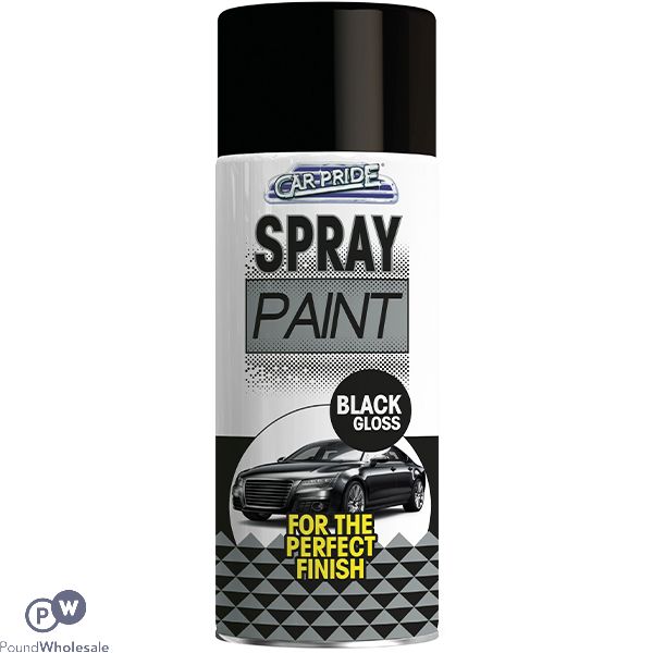 Car Pride Black Gloss Spray Paint 400ml