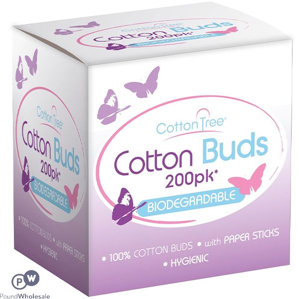 Cotton Tree Biodegradable Cotton Buds 200 Pack
