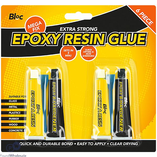 Bloc Extra Strong Epoxy Resin Glue Set 6pc