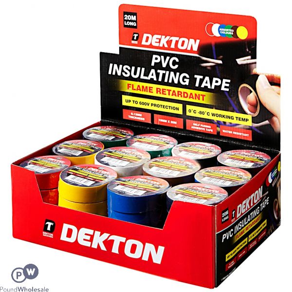 Dekton 60pc/CDU Assorted PVC Insulation Tape