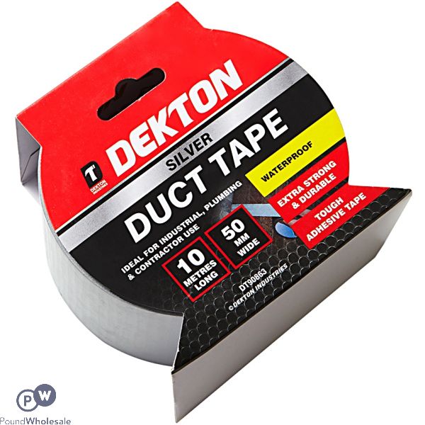 Dekton Silver Duct Tape 50mm X 10m