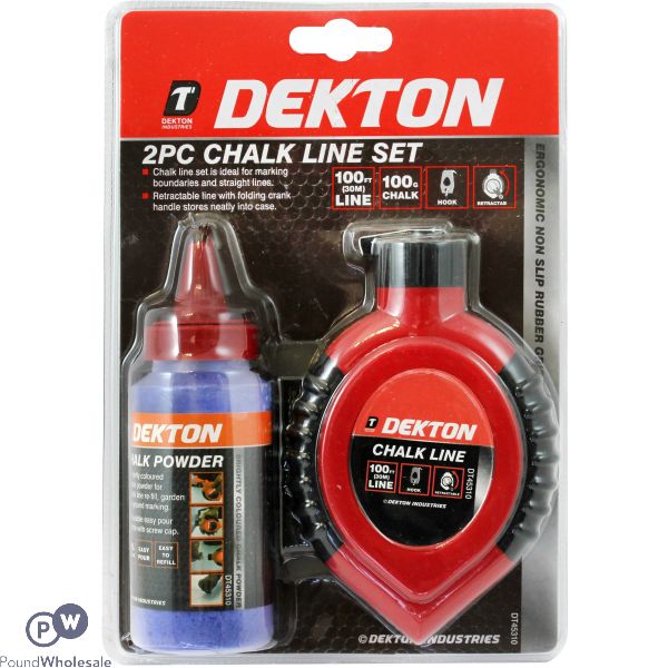 Dekton 2pc Chalk Line Set