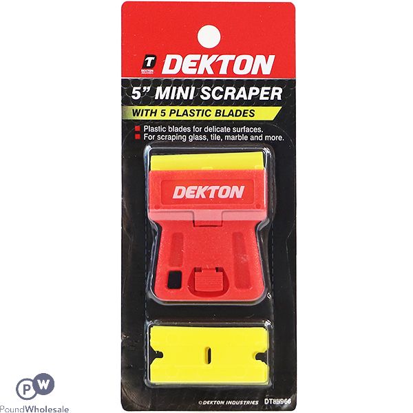 Dekton Mini Plastic Scraper 5" Set