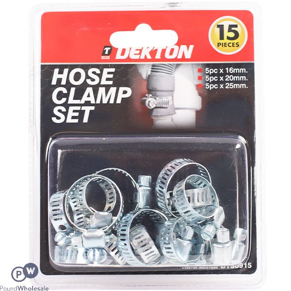 Dekton Hose Clamp Set 15 Pack