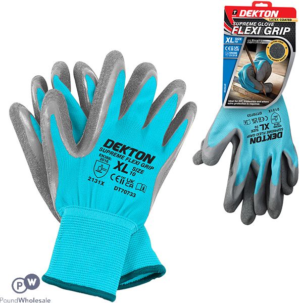 Dekton Latex-coated Flexi Grip Supreme Work Gloves Xl