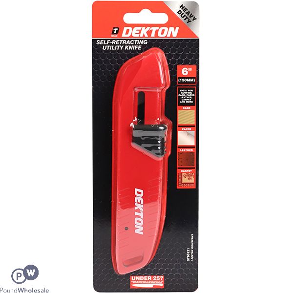 Dekton Heavy Duty Self-retracting Utility Knife 6"